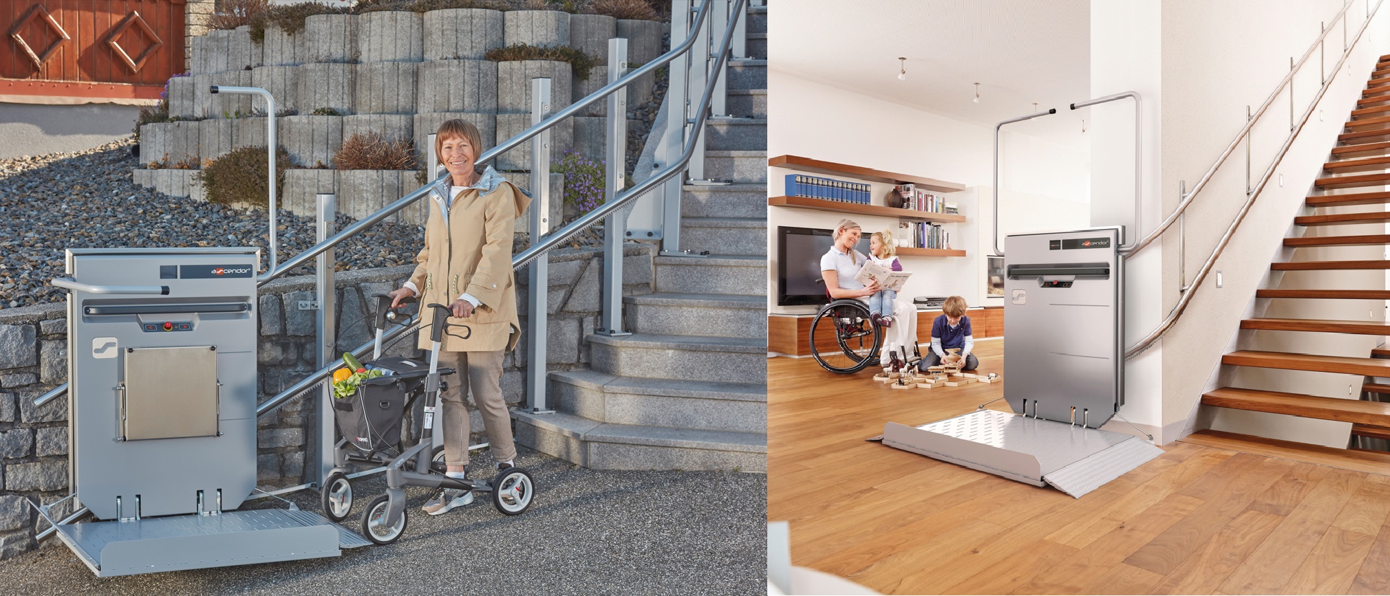 Plateforme monte-escaliers pour escaliers droits